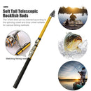 Casting Spinning Fishing Rod 1.8-3.0m Telescopic Rock Hard Pole (2.7m) Newly