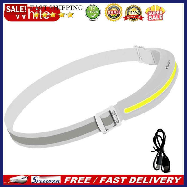 Cob LED Flashlight 4 Lighting Mode Powerful Headlamp Portable for Hiking Fishing