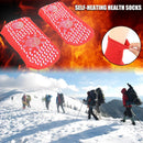 Tourmaline Self Heated Socks Winter Magnetic Therapy Warm Socks (Red)