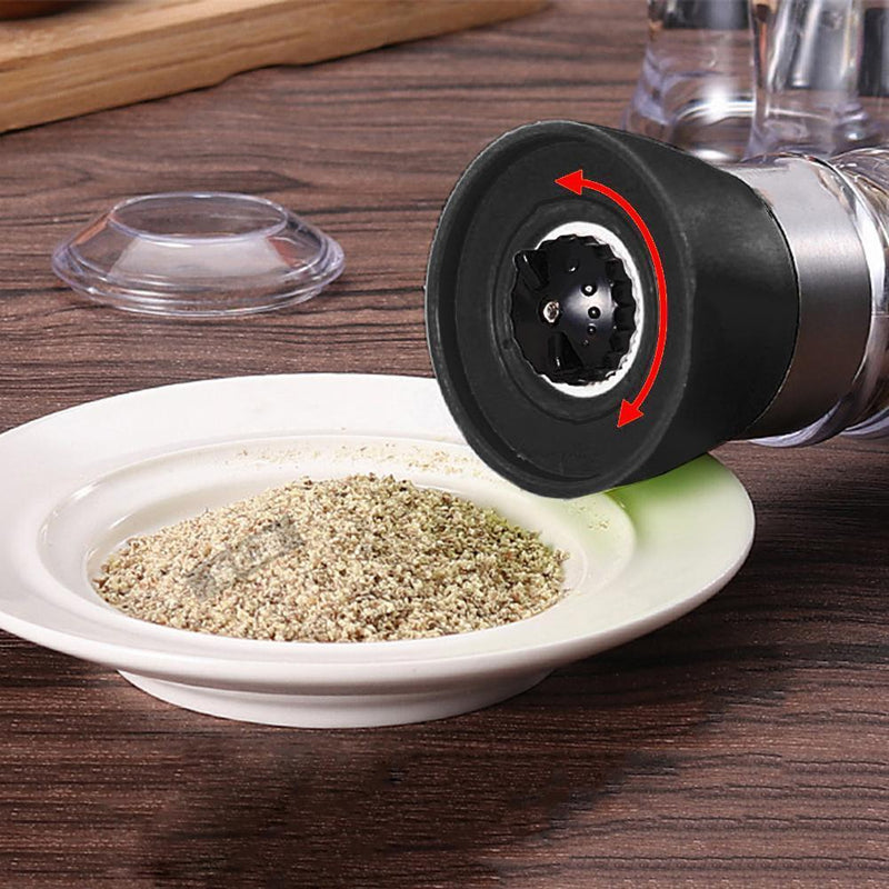Manual Grinding Bottle Pepper Grinder Mill Seasoning Jar Holder Kitchen Tools