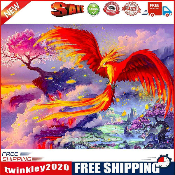 5D Phoenix Diamond Painting Special Shape Rhinestone Partial Drill