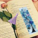 Leather Tassel Flowers Letter DIY Special Shaped Diamond Best Bookmark U0N2 O0D9