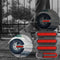 8pcs Wheels Hub Cap Protective Shells Reflective Stickers for M365 (Red)