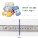 1 Roll Six Strands Tencel Bamboo Cotton Rope Knitting Crochet Knitwear Twine