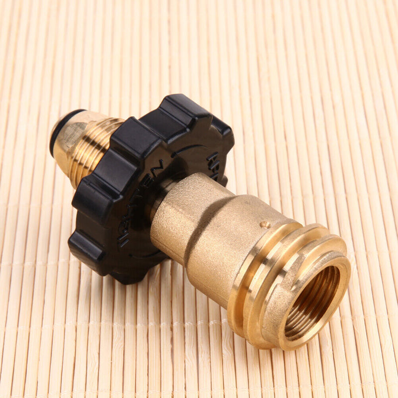 Outdoor Camping Gas Stove Adapter Burner Connection Cylinder Fit Propane POL to QC