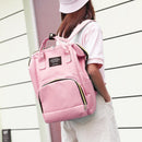 Women Mummy Maternity Travel Backpacks Baby Nursing Handbags (Light Pink)