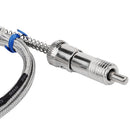 M12 K Thermocouple Thread Temperature Sensor Compression Spring Shielded Wire