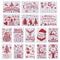 Embossing Layering Stencils Merry Christmas Scrapbooking Painting Template