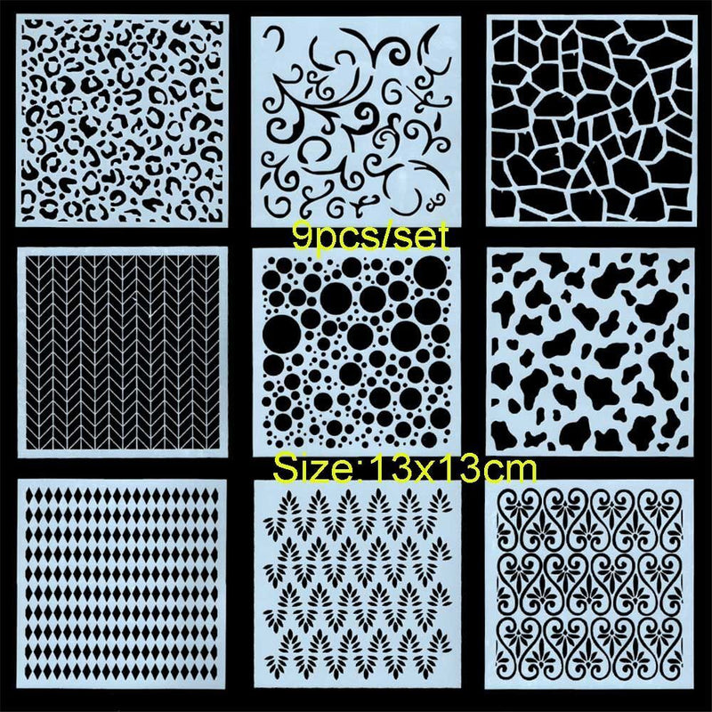 DIY Craft Scrapbooking Layering Stencils Painting template Geometric patterns