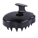 Silicone Hair Washing Comb Brush Head Scalp Massage Brush (Black) Newly