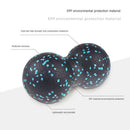 Peanut Massage Ball Body Fascial Yoga Exercise Fitness Ball (Black Blue) Newly