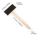 20pcs Wooden Herb Plant Pot Blackboard Garden Kitchen Flower Labels Props T6S1