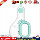 Pet Nail Clipper LED Light Dogs Cats Nail Toe Claw Cutter Scissors (Blue) Newly