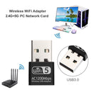 WD-4609AC 1200Mbps Mini USB Wireless WiFi Adapter Dual Band 2.4G 5G High Speed