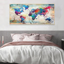 Home Decor Diamond Painting Abstract Map Drill Point Rhinestone Mosaic Pictur