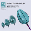 Fishing Bait Casting Spoon Replaceable Pole for Feeding Particles (Pole) Newly