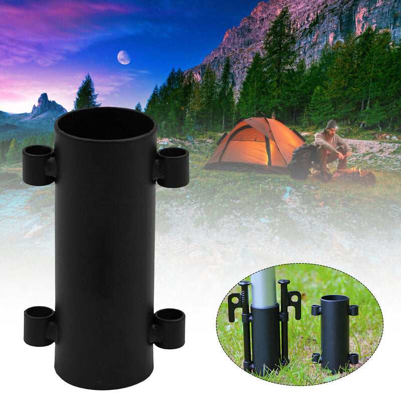 Tent Canopy Pole Holder Awning Rod Holder Support Windproof Fixed Tube Newly