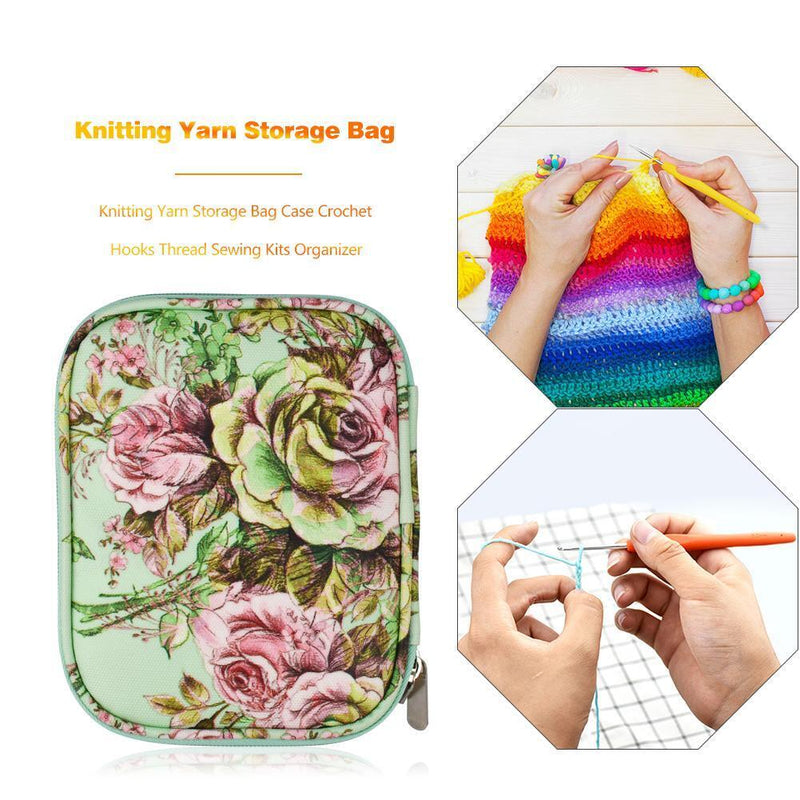 Nylon Yarn Storage Bag Crochet Thread Storage Case Sewing Kit Travel Organi