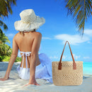 Wear-resistant Straw Woven Bags Tight Construction Fashion Gift for Girls Dating