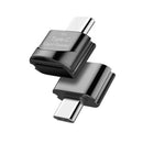 USB Type-C to TF Card Reader OTG Adapter for Mobile Phone Laptop (Black)