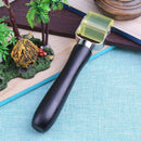 Wooden Grip Auto Sound Deadener Application Clear Yellow Rubber Roller Newly