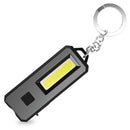 COB LED Mini Flashlight Keychain Outdoor Camping Waterproof Pockets