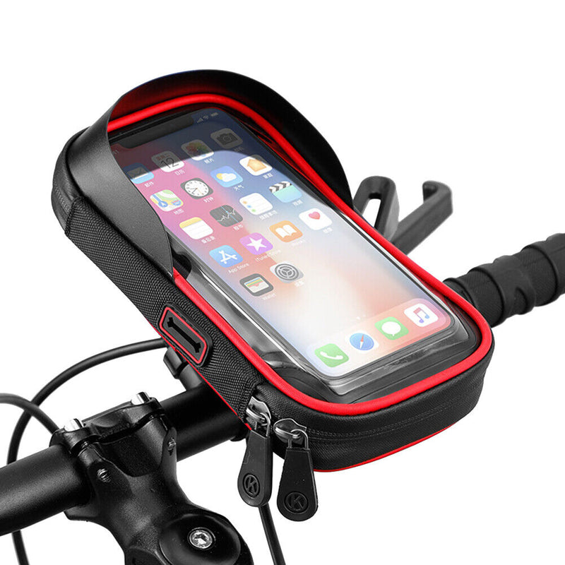 #A Bicycle Bags Portable Bike Head Tube Handlebar Mobile Phone Case Holder Pouch