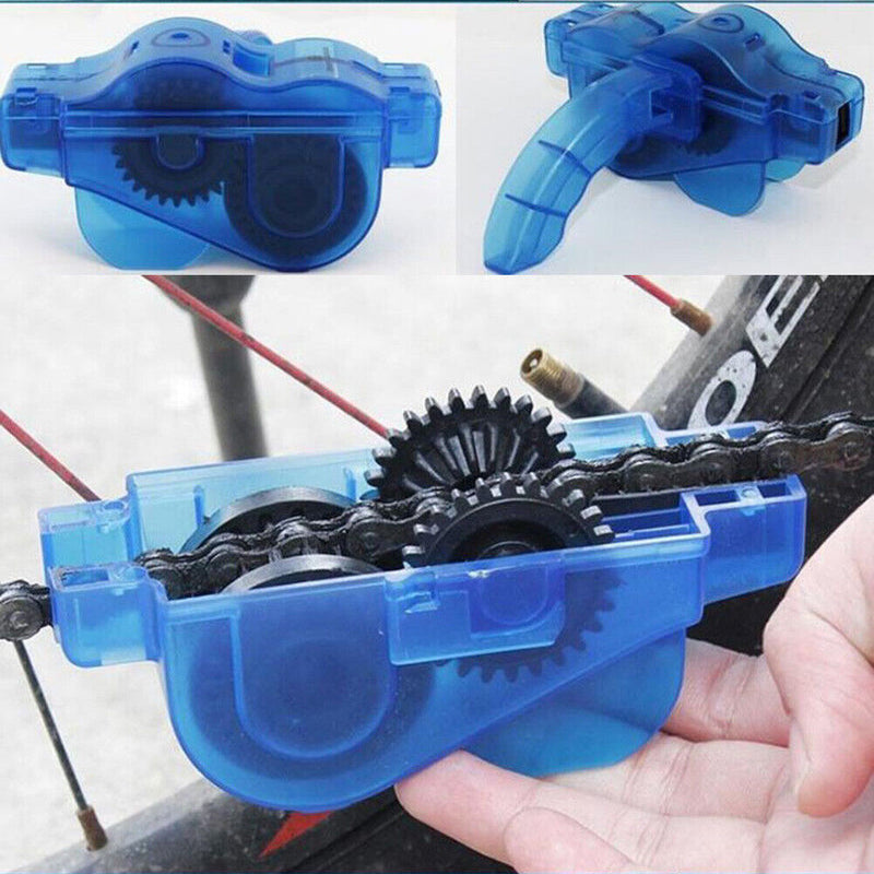 Mountain Bike MTB Chain Scrubber Gear Cleaner Brush Chain Cleaning Tools Kit