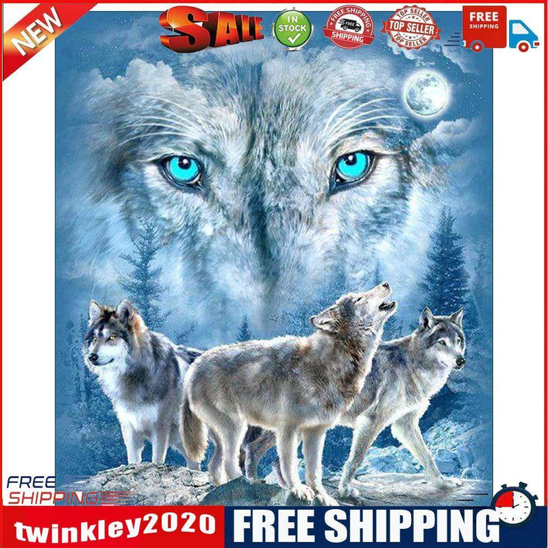 Wolf 5D Diamond Painting Embroidery DIY Cross Stitch Living Room Decor Gift
