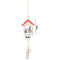 Creative Hollow-out Alpaca House Christmas Pendant Children Gifts (Red)