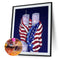 5D Diamond Painting Kit Flag Twin Towers Full Square Drill DIY Art Crafts Mosaic