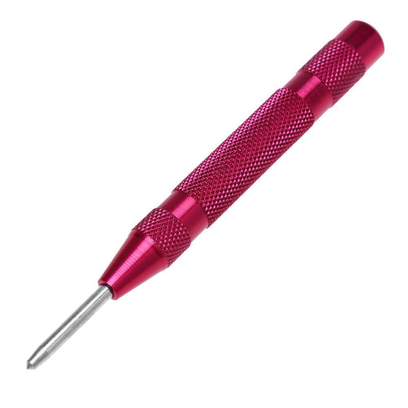 Automatic Centre Punch Steel Spring Loaded Marking Holes Hand Tool(Red) Newly