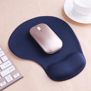 Silicone Wrist Rest Support Mouse Pad PU Anti-slip Hand Pillow(Dark Blue) Newly