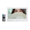 7 inch LED 800x480 Digital Photo Frame Alarm Clock MP3 Movie Player (White)