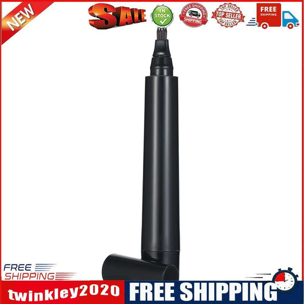 Beard Filling Pen Kit Eyebrow Moustache Filler Pencil Styling Tools (Black)