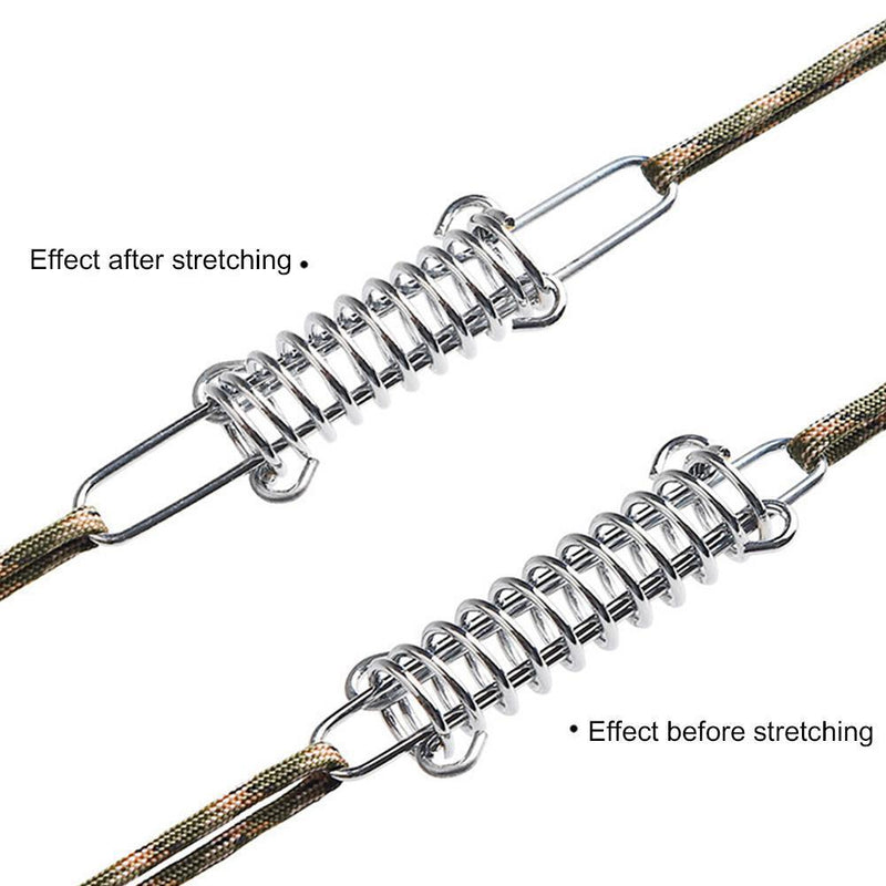 Wind Rope Buckle Outdoor Camping Fixed Tightening Spring Hook Buckle (10pc)