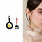 Drop Oil Dangle Korean Asymmetric Enamel Fried Egg Earrings Ear Stud Elegant