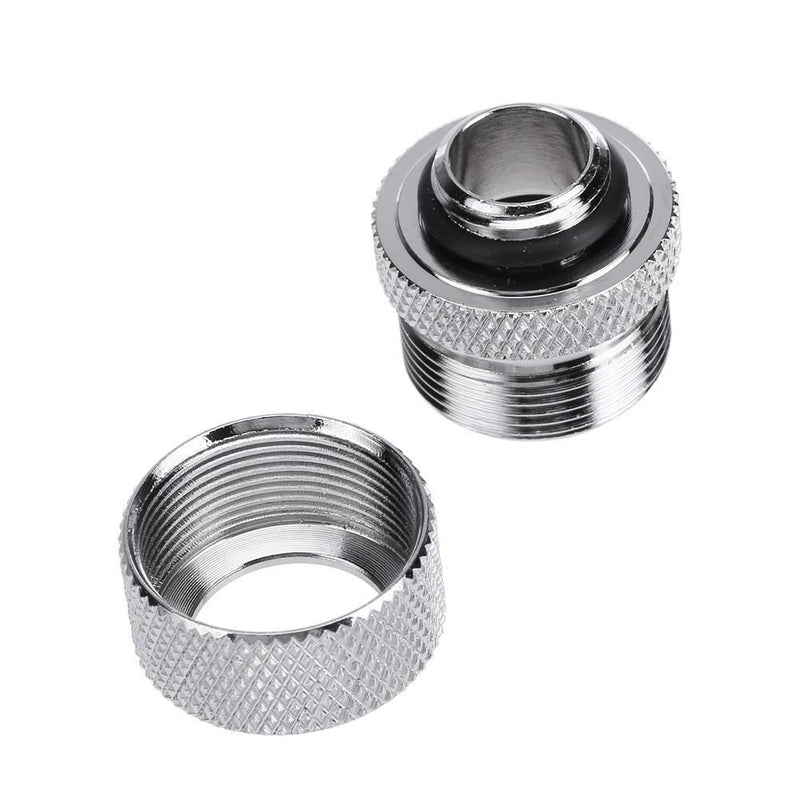 14mm G1/4 Acrylic Hard Pipe Fitting Hand Turn 3 Rounds for PC Computer Water