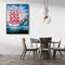 DIY Digital Oil Painting By Numbers Flower Boat Art Picture Kits Wall Decoration