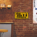 Home Weatherproof Retro Chic Licence Plate Sign Iron Painting Wall Art Drawing