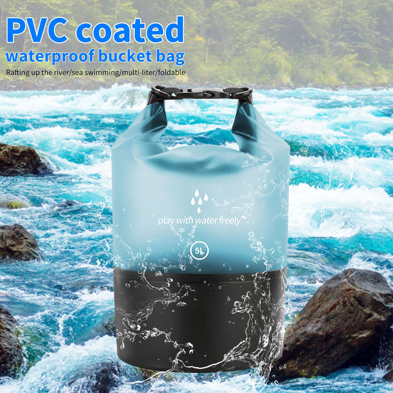 PVC Coated Waterproof Bag Reinforced Wear-Resistant Bottom Large-Capacity Bag