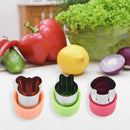 3pcs Star Heart Rabbit Shape Vegetables Cutter Cooking Baking Molds (A) Newly