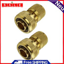 Brass Pants Coupling Joint Quick Connector Garden Watering Tap Water Pipe Adapter