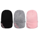 Knit Hat Knitted Cap Warm Hats Feather Embroidery Hats Women's Cotton Beanies