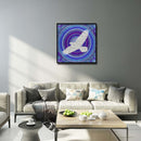 5D Full Special Shaped Drill Wall Picture DIY Flying Doves Diamond Painting Set