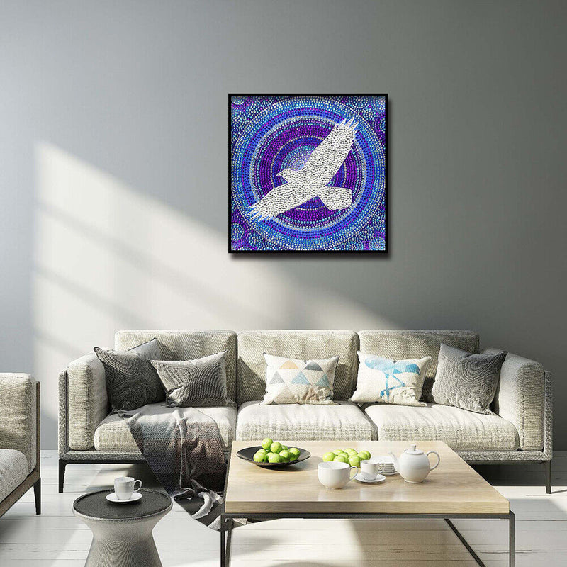 5D Full Special Shaped Drill Wall Picture DIY Flying Doves Diamond Painting Set