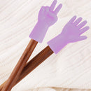 6pcs Cute Knitting Needles Point Caps Gesture Shape Needle Tip Stopper Protector