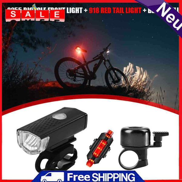 Waterproof Bike Front Rear Lamp Night Driving Safety Warning Bike Too