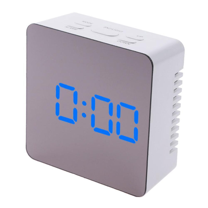 LED Alarm Clock Multifunction Digital LED Mirror Alarm Clock with Temperature Snooze