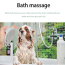 Dog Cat Bath Brush Comb Rubber Pet Hair Fur Grooming Massage Glove (Grey) Newly